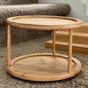 2-Tier Bamboo Lazy Susan